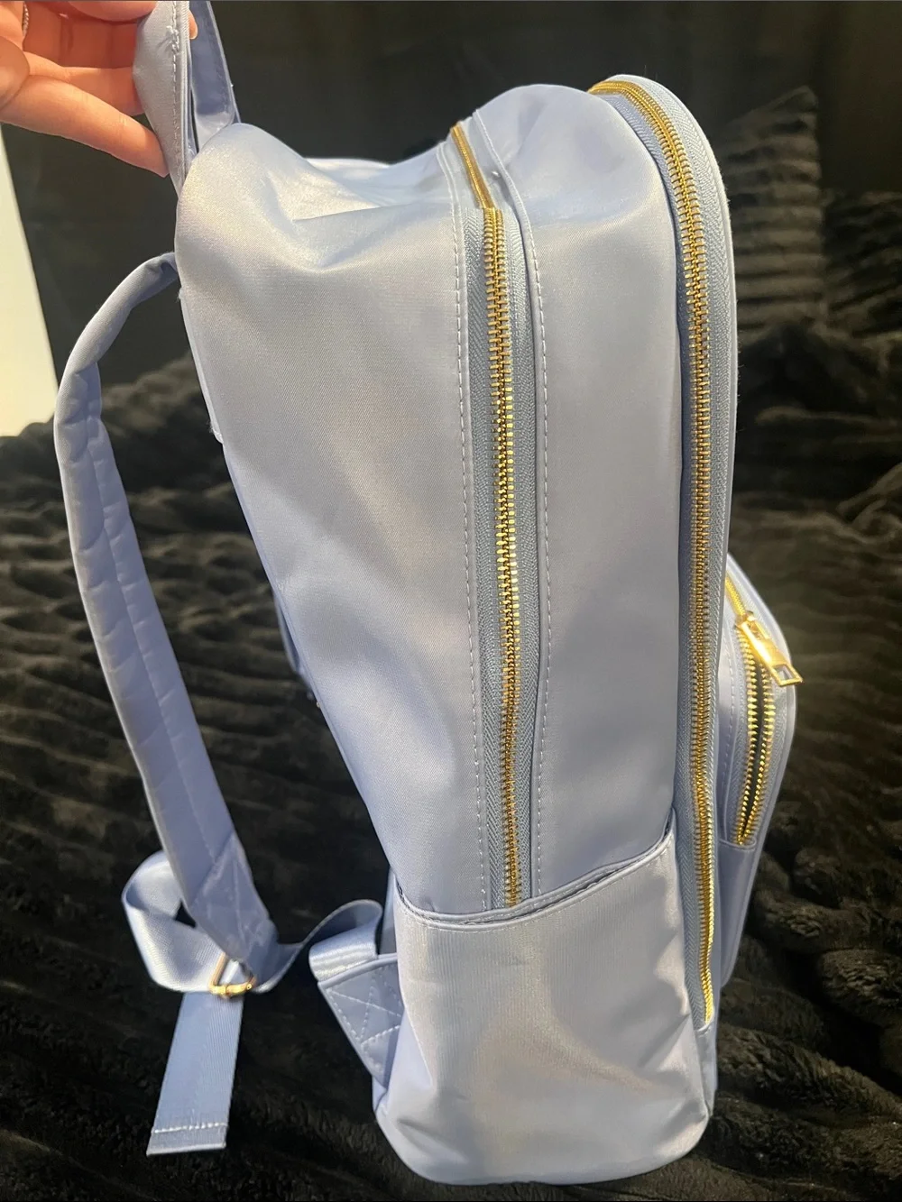 Marshalls Light Purple Kids Backpack with Rainbow and Patch Accents